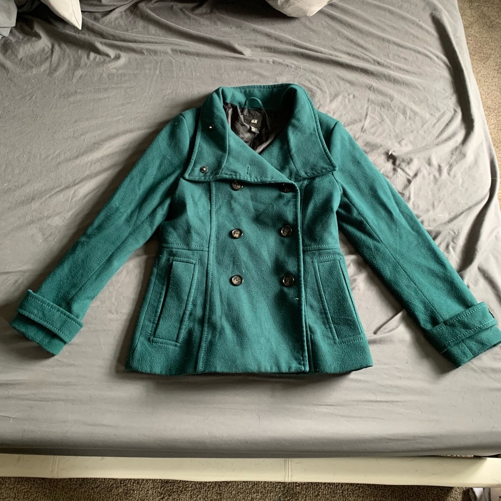 Green H&M jacket